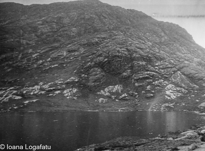 Rugged mountain landscape near a tranquil lake
