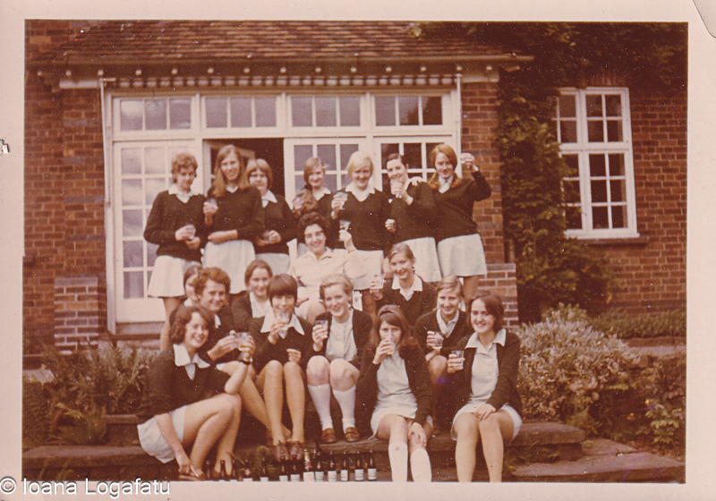 Group of friends celebrating at a cozy gathering