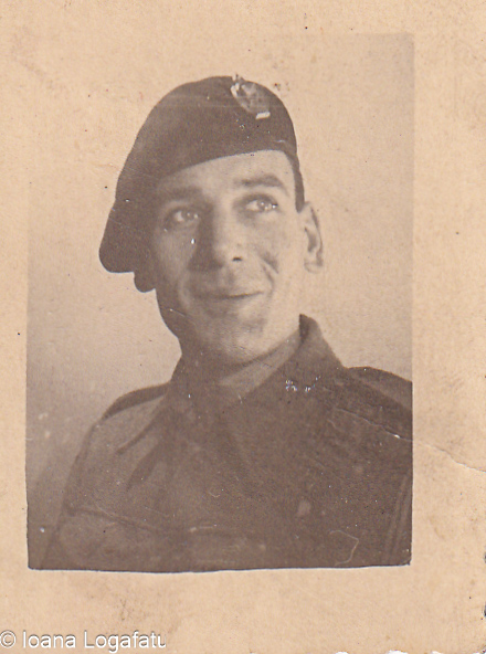 Portrait of a soldier in uniform with a warm smile