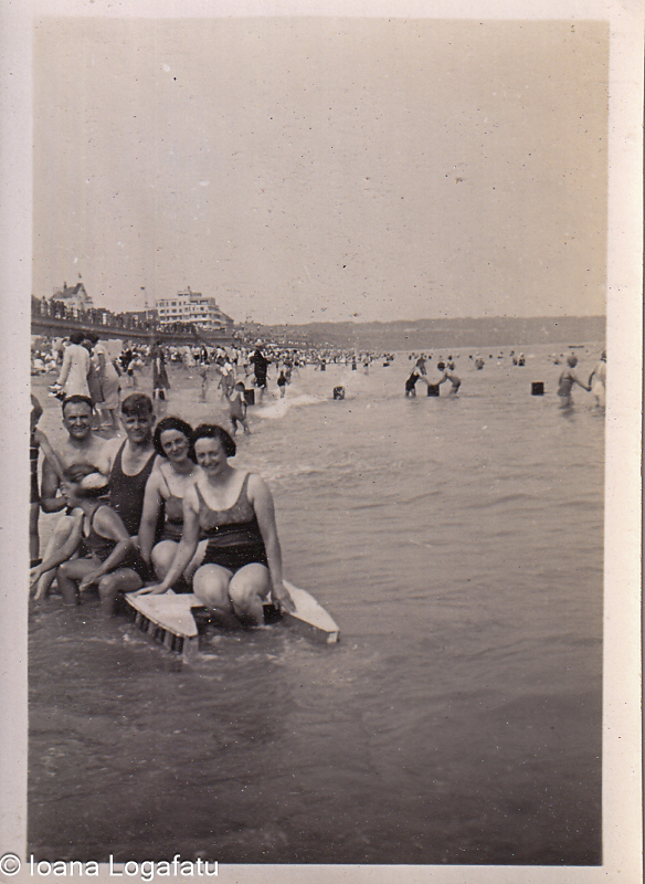Joyful beach day with friends enjoying the sun