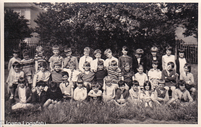 Group of children celebrating together in the park