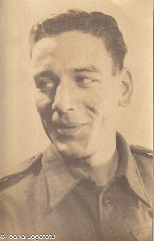 Man in military uniform smiling warmly