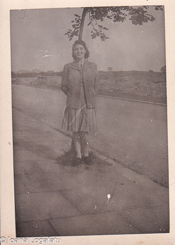 Capturing a moment on a quiet street in springtime
