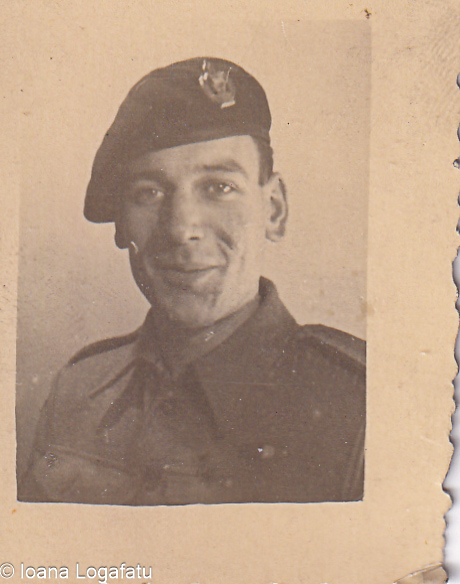 Proud soldier in uniform during service