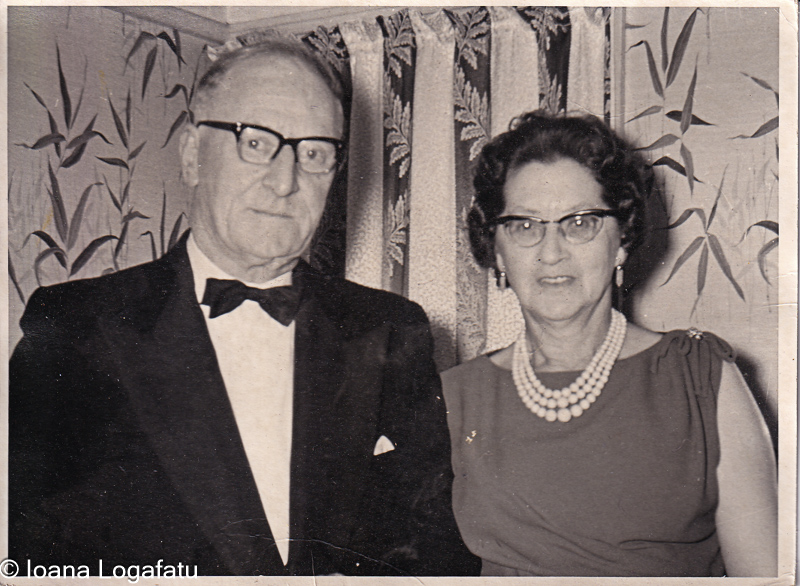 Elegant couple in evening attire