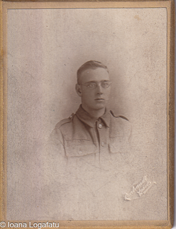 Soldier poses for a portrait during wartime