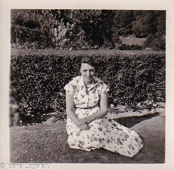 Quiet moment in a blooming garden