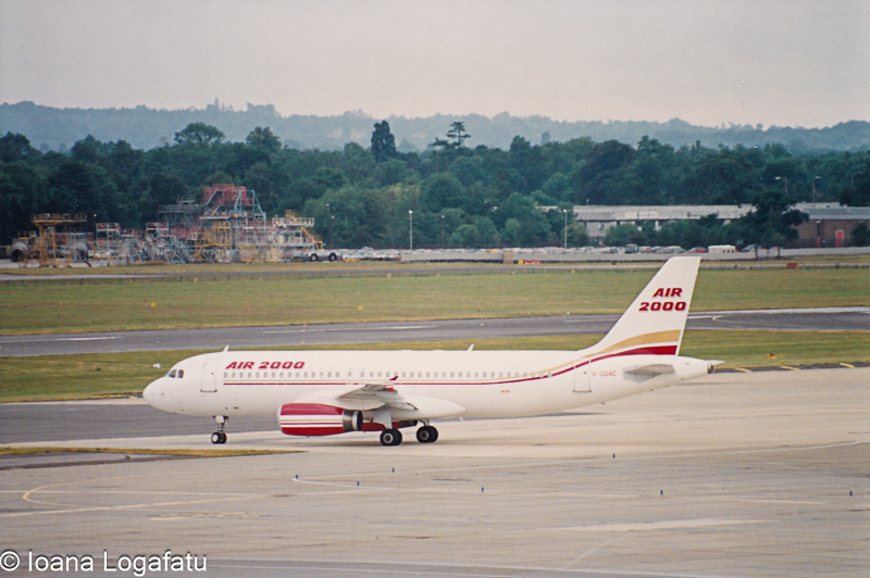 Airplane preparing for departure at the airport