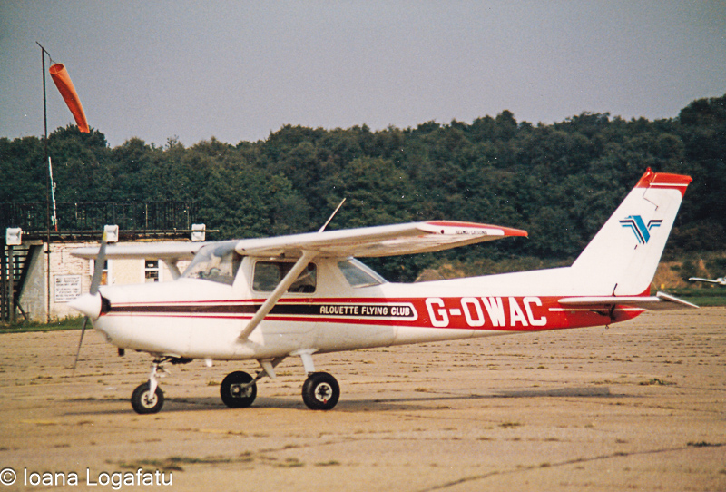 Cessna preparing for takeoff at local airfield