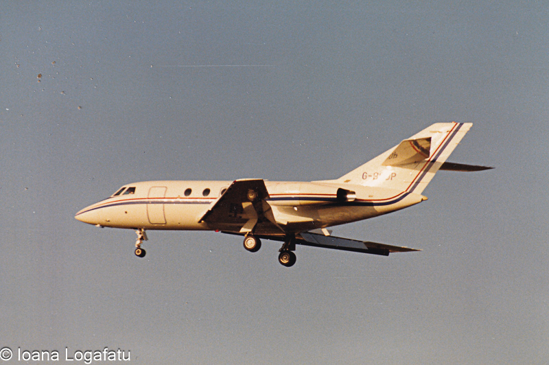 Jet approaching runway during golden hour