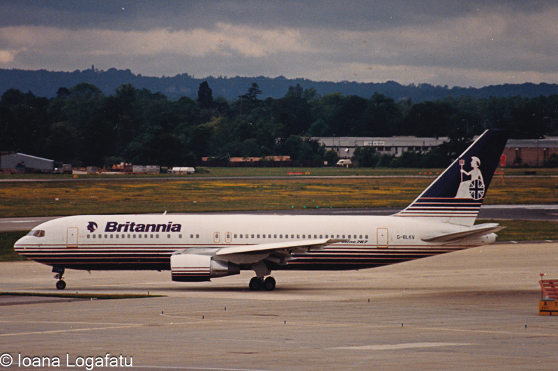 Flying high with Britannia Airlines at the airport
