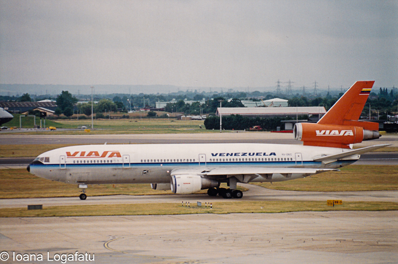 Venezuelan plane taxiing at airport