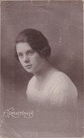 Portrait of a woman in soft vintage elegance