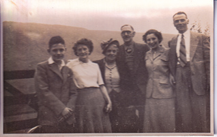 Family gathering in the countryside
