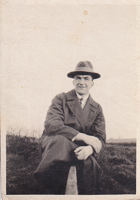 Man in a hat enjoying nature