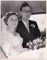 Happy couple on their wedding day