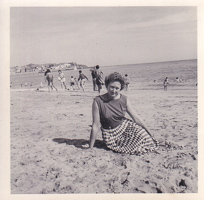 Joyful moments at the beach with friends in summer