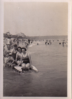 Joyful beach day with friends enjoying the sun