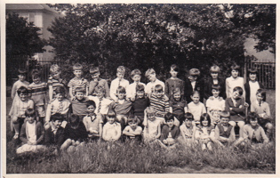 Group of children celebrating together in the park