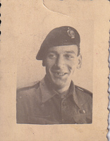 Proud soldier's portrait in uniform