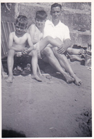 Enjoying a sunny day at the beach with family