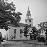 Classic clock tower stands tall