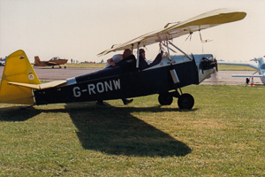 Vintage aircraft at summer airshow