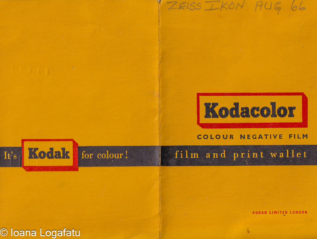 Retro Kodak film wallet design