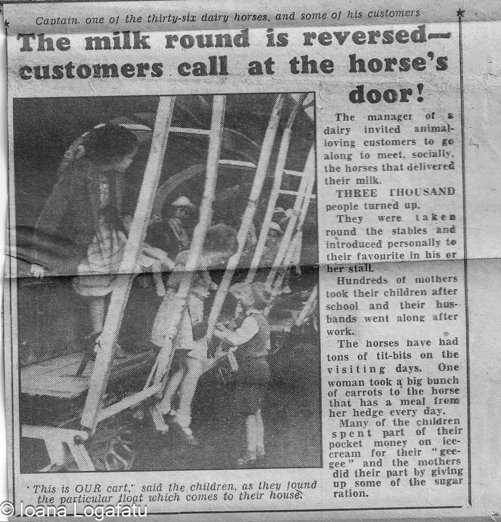 Kids visit dairy horses, milk round flipped