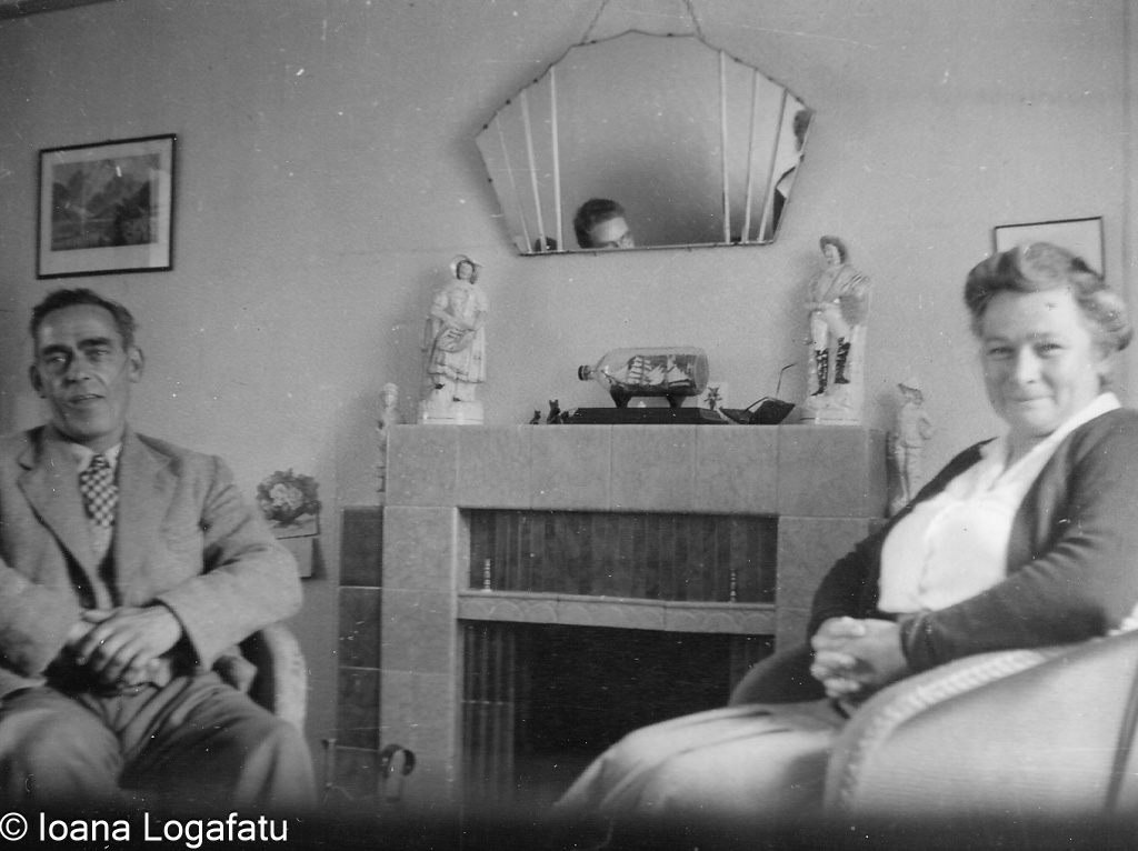 Couple sitting together in a cozy living room