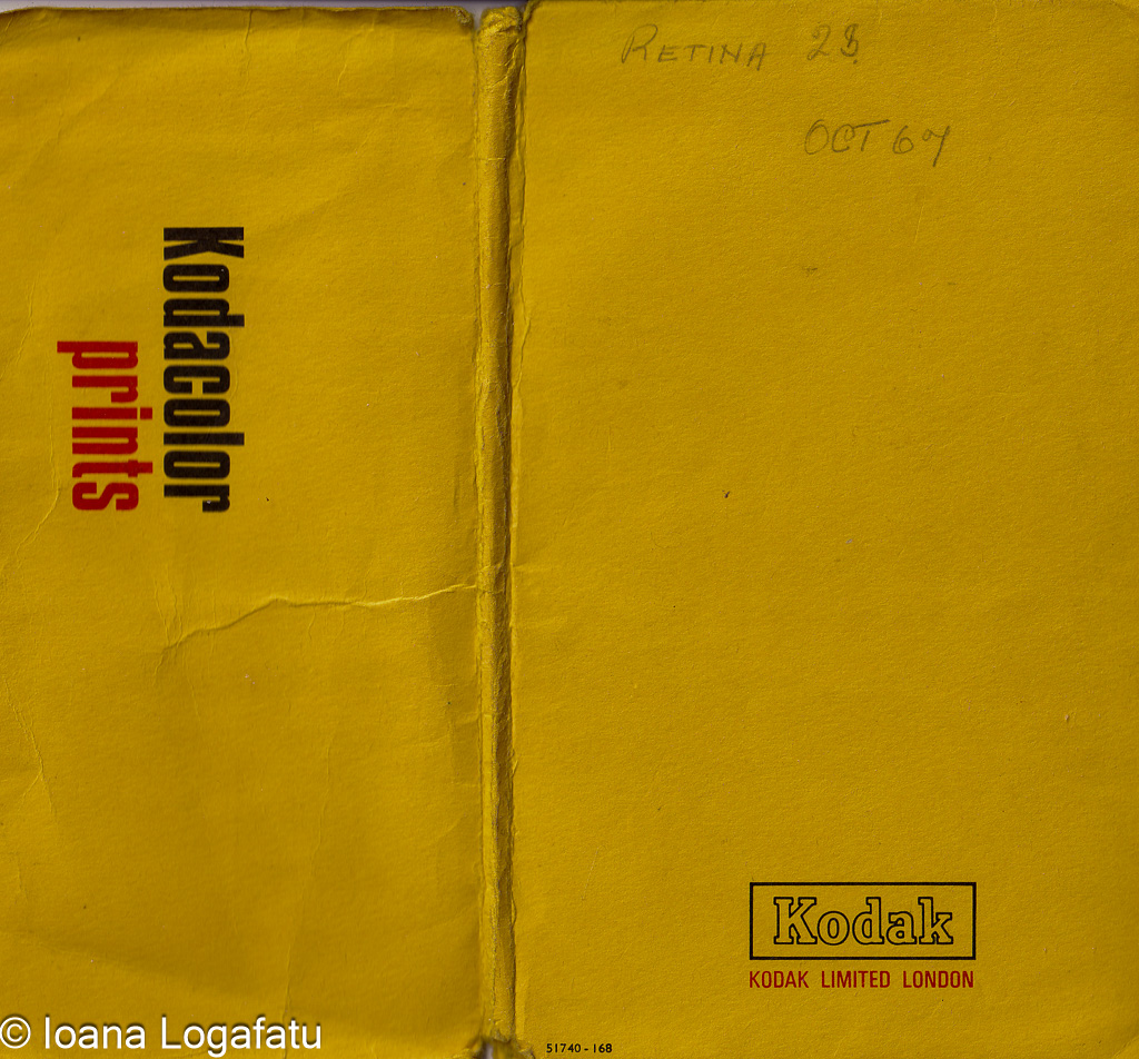 Kodacolor prints envelope from 1964 in yellow