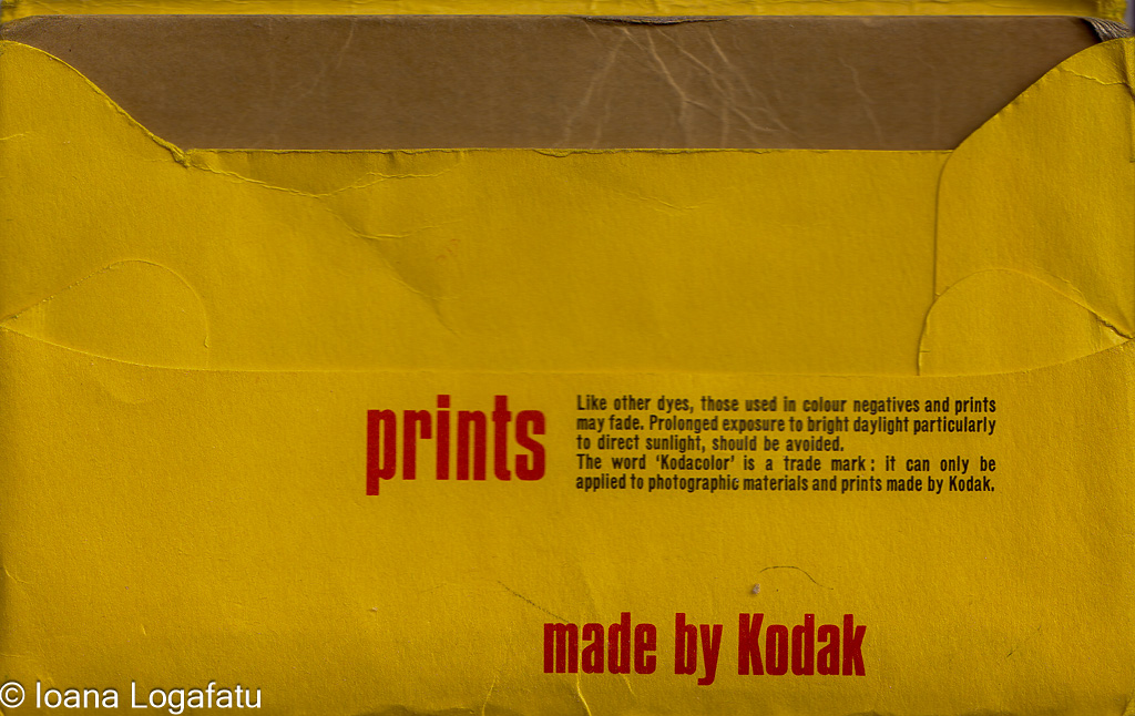 Vintage Kodak print package with warnings