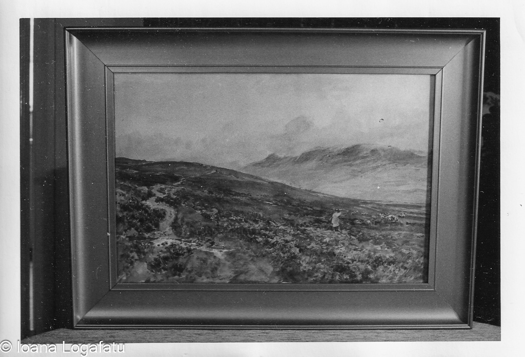 Timeless painting of tranquil landscape