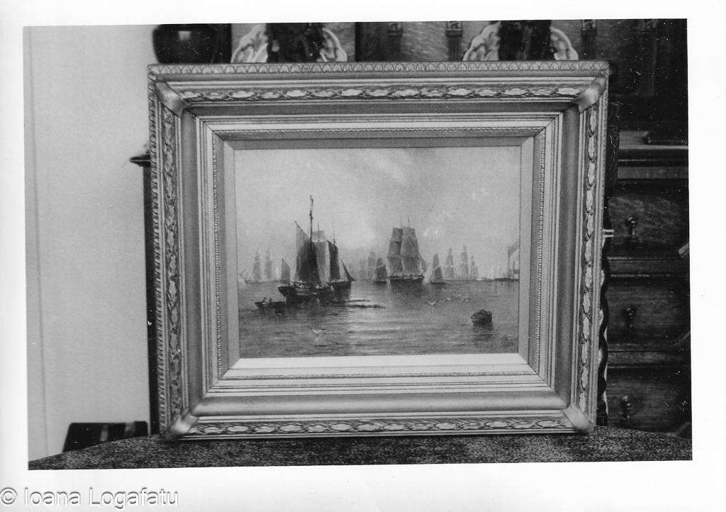 Nautical artwork displayed in an elegant setting