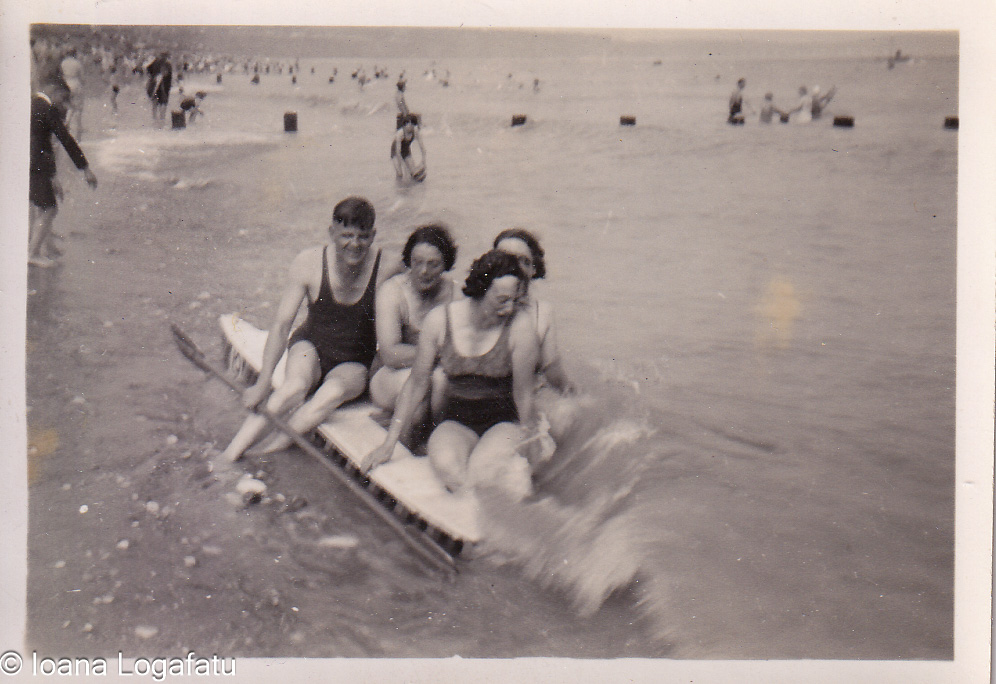 Enjoying a fun time on the beach with friends