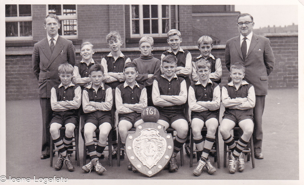 Young athletes celebrate teamwork together