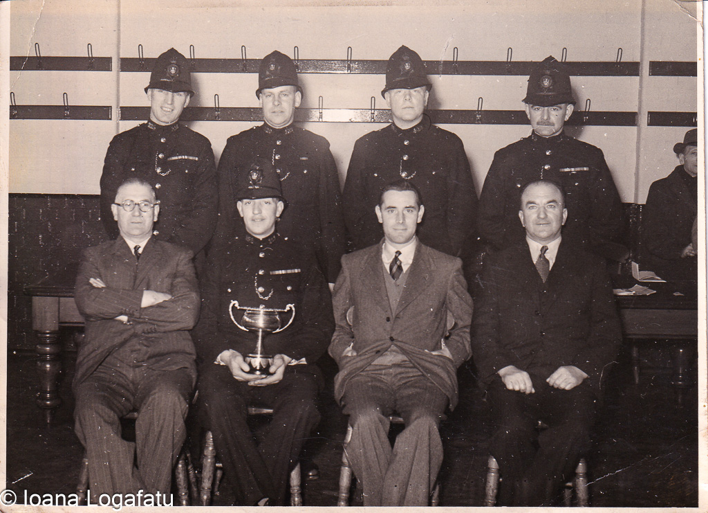 Officers proudly with trophy