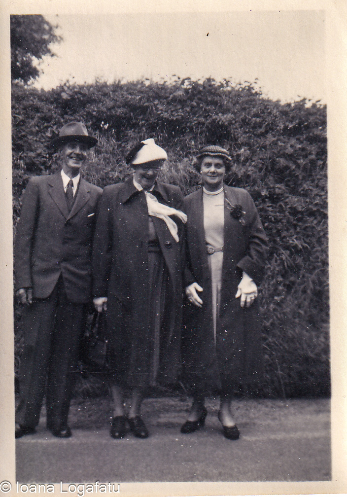 Elegantly dressed in vintage outdoors