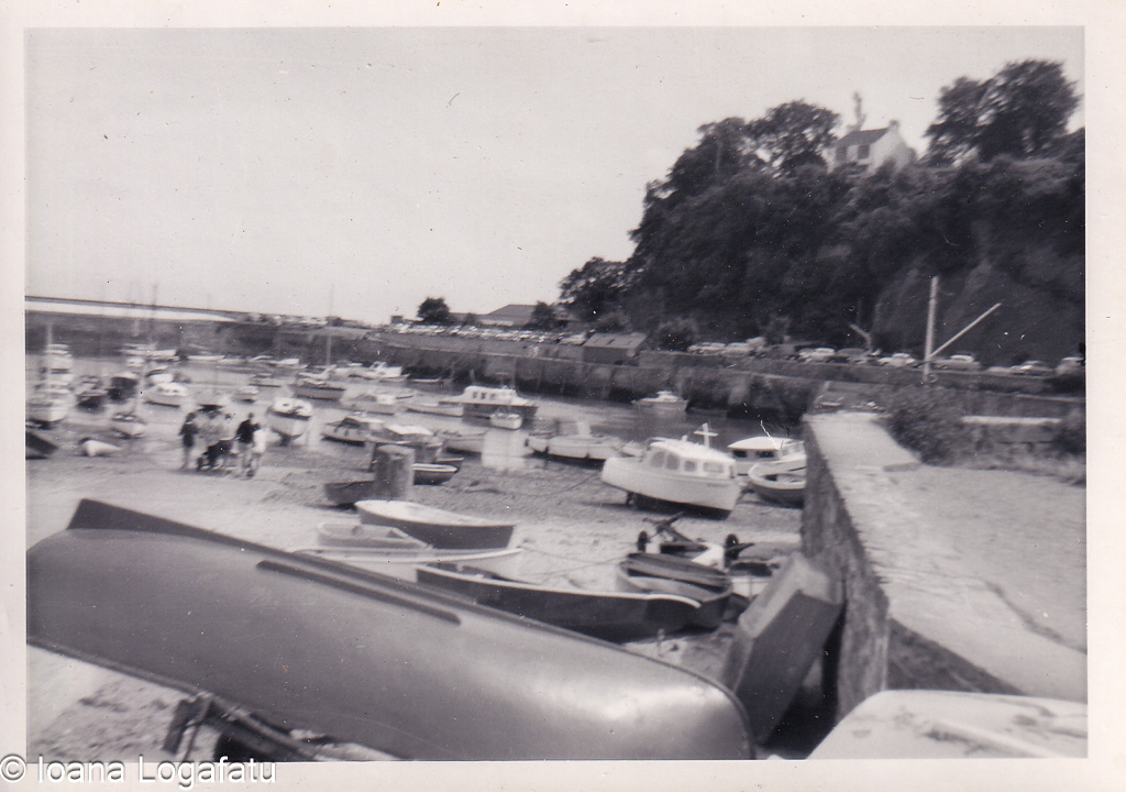 Boats in the sunny harbor