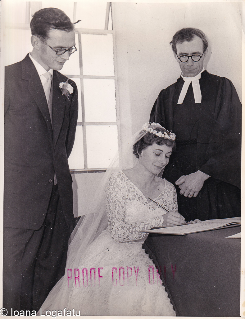 Couple's joyful commitment in serenity