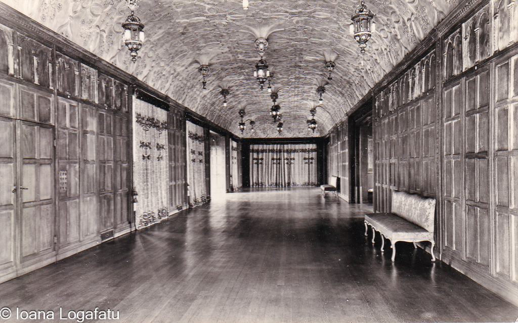 Elegant wooden corridor showcases exquisite design