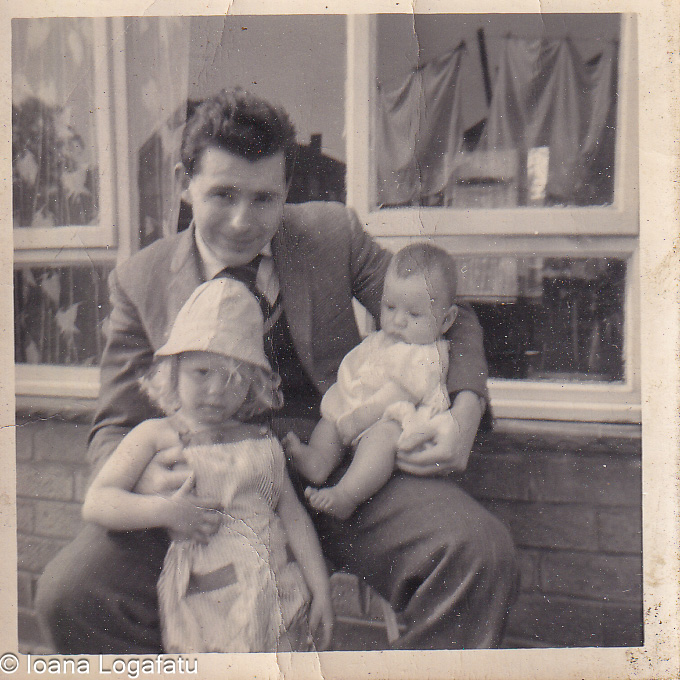 Cherished moments on a sunny afternoon in the yard