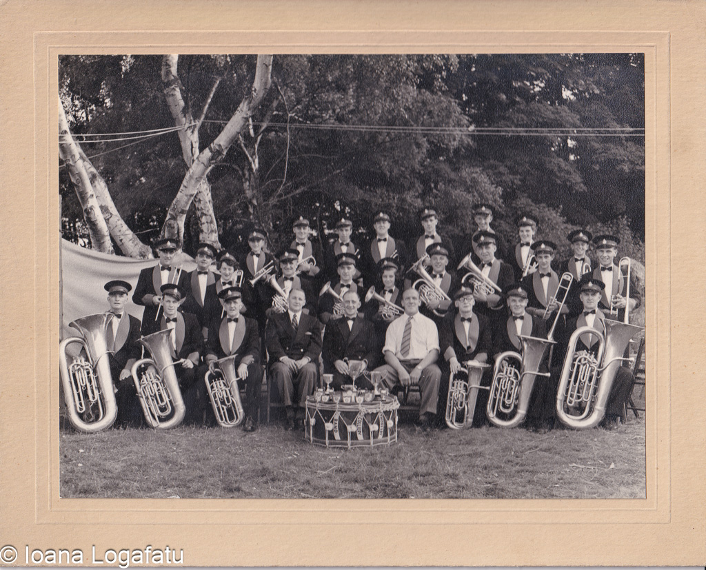 Musicians gather for a lively outdoor performance