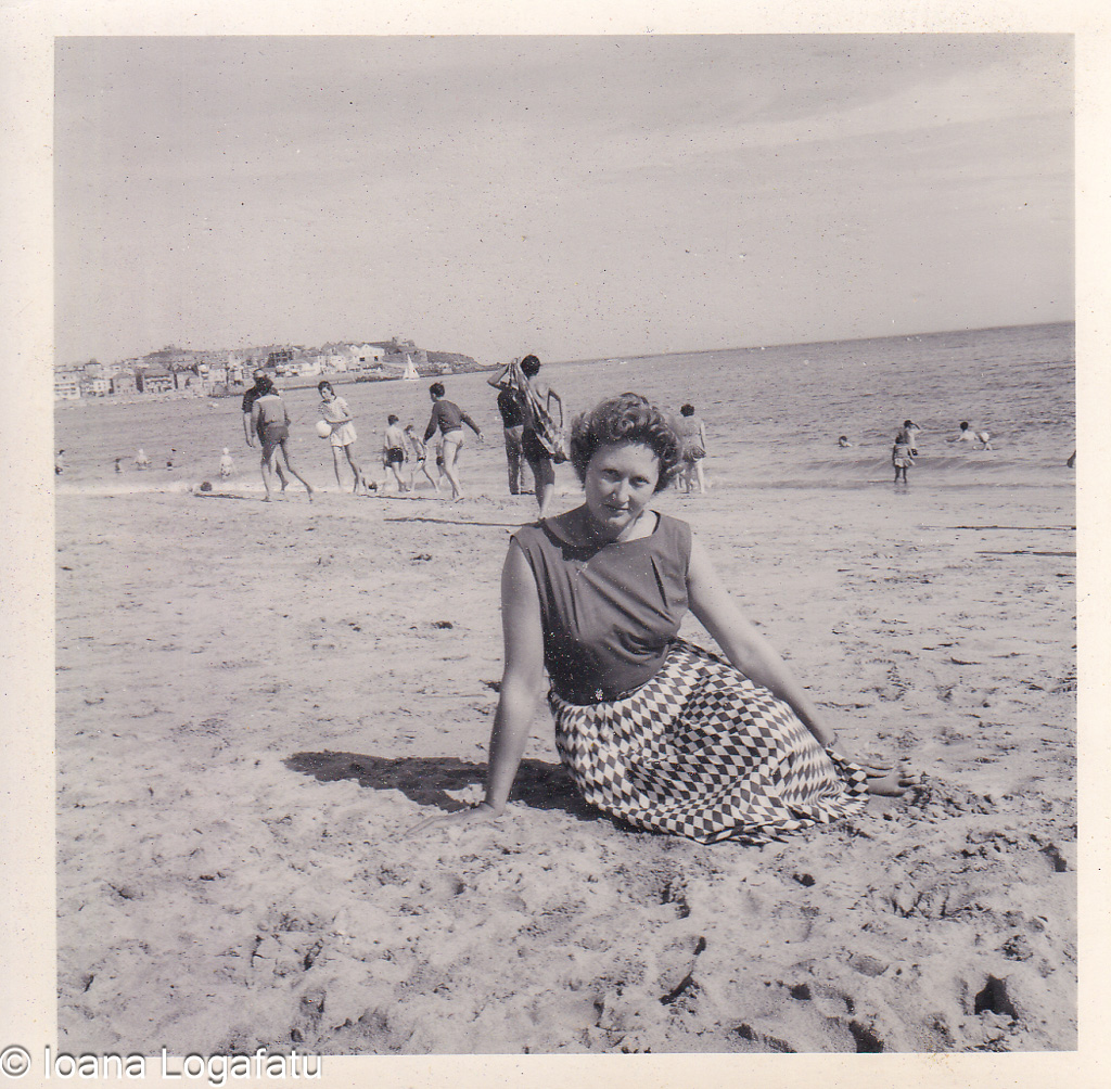 Joyful moments at the beach with friends in summer