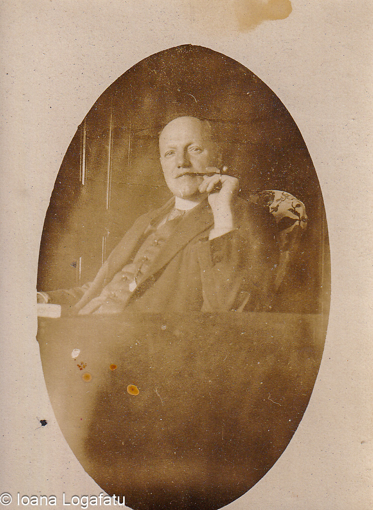 Man enjoying leisure time with a pipe at home