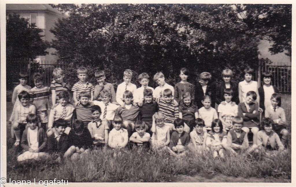 Group of children celebrating together in the park