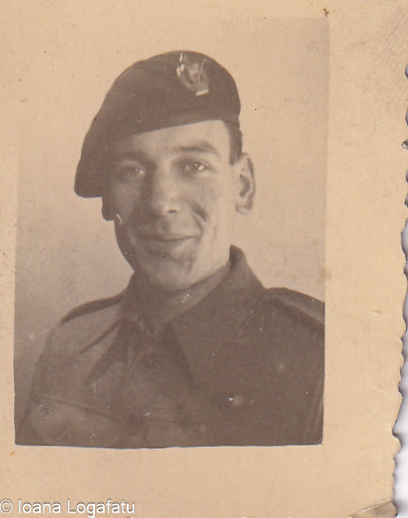 Proud soldier in uniform during service