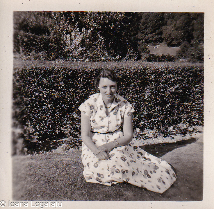 Quiet moment in a blooming garden