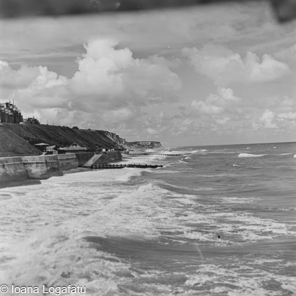 Calm day at the majestic shoreline