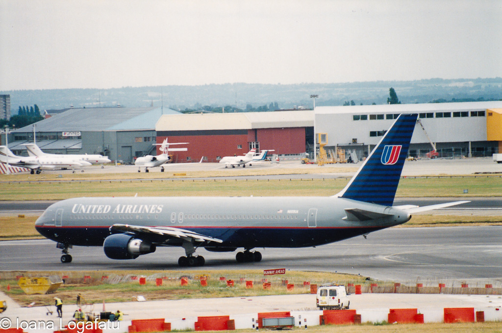 Excitement at the busy airport runway